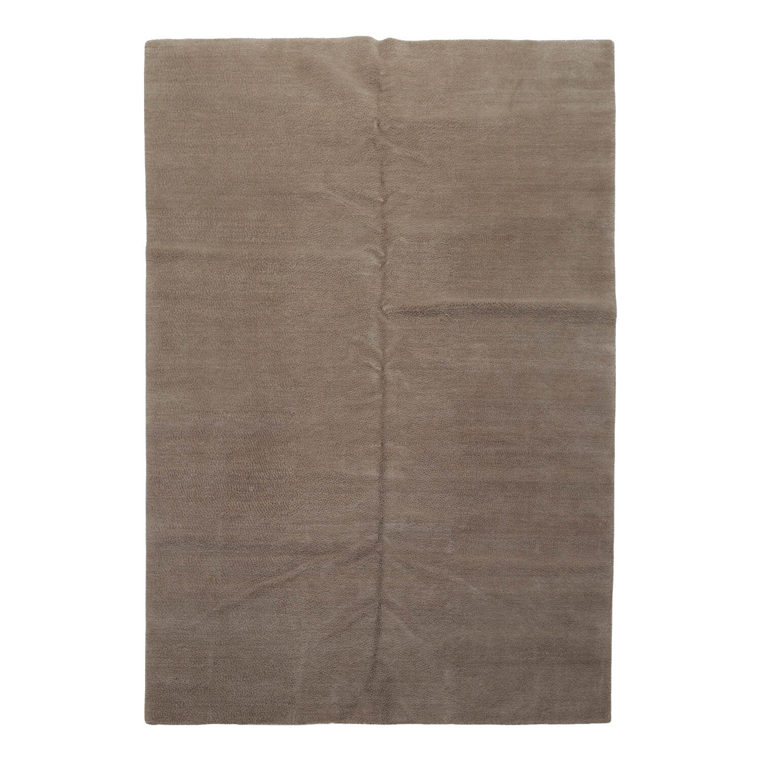 Lapchi 6’ x 8’10” Hand Knotted Modren Pindrop Wool & Silk Tibetan Area Rug Taupe