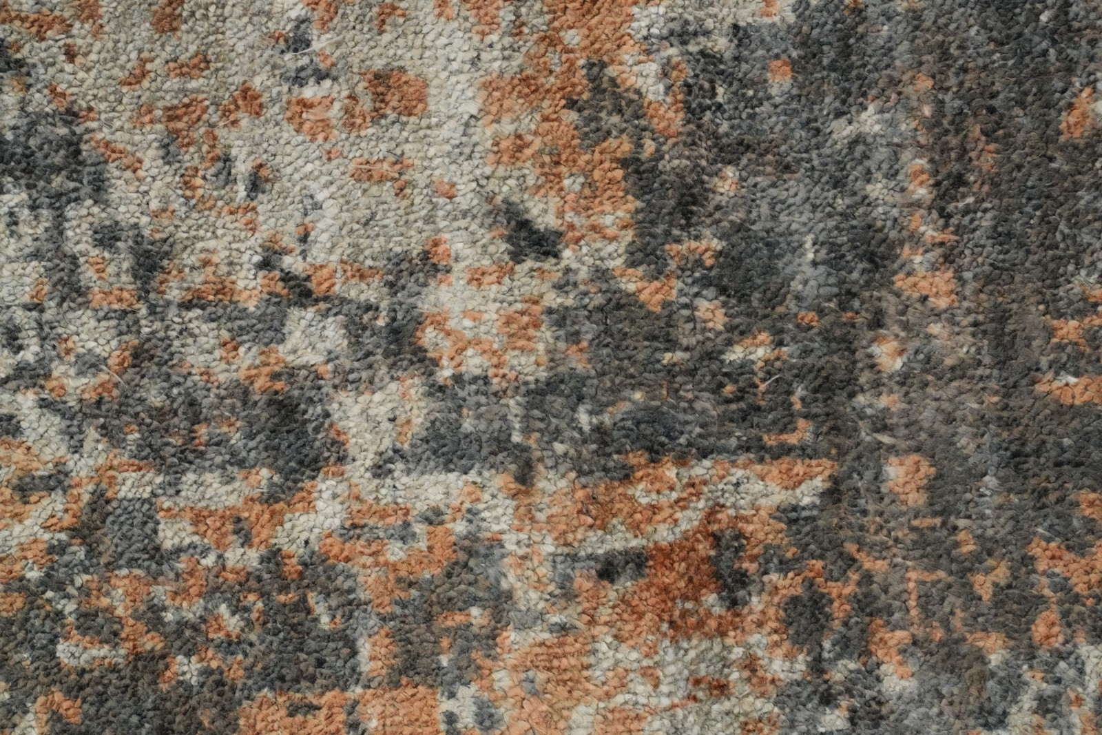 Distressed Look Abstract Oriental Area Rug 8×10 ft Hand-knotted Wool Living Room