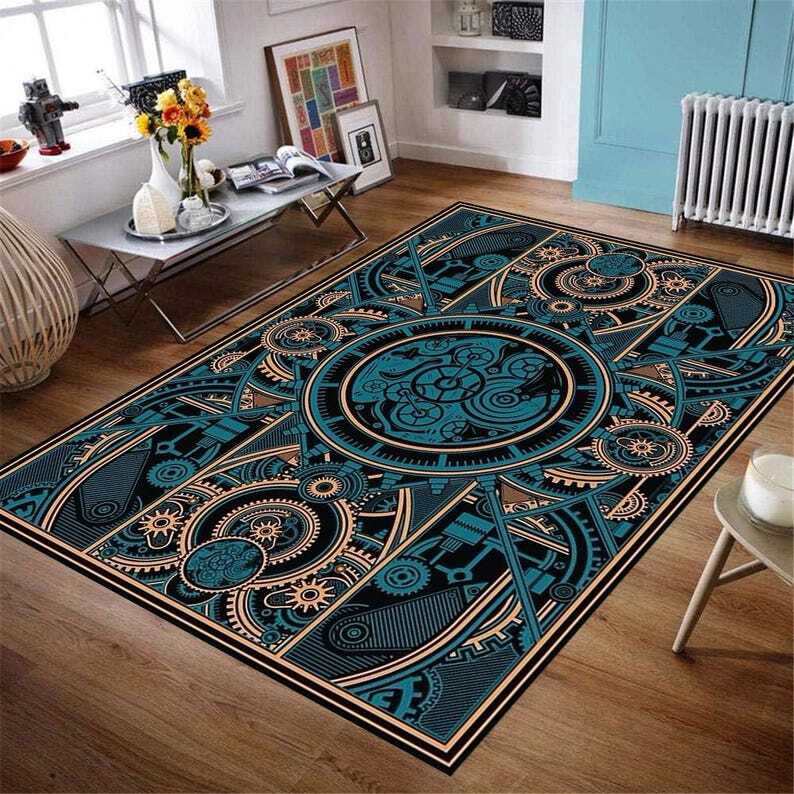 Art Deco Rug, Geometric Rug, Bedroom Rug, Living Room Rug, Area Rug, Modern Rug