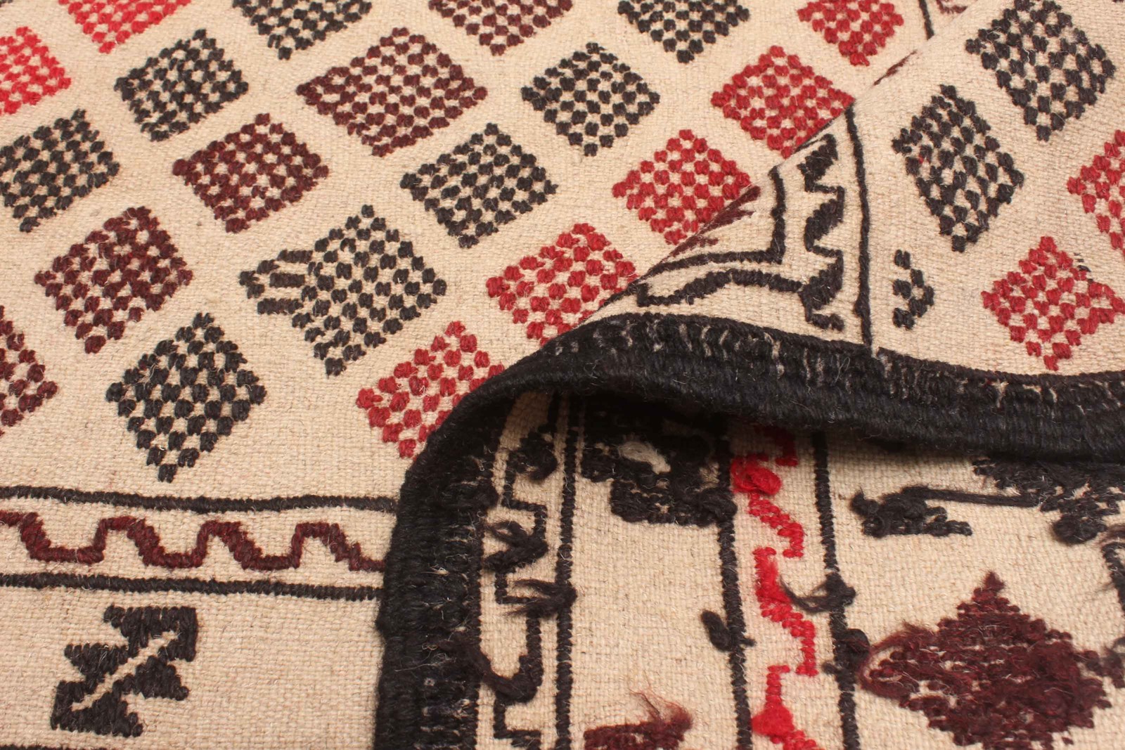 Vintage 4’6″ x 6’3″ Traditional Wool Hand Woven Oriental Area Rug