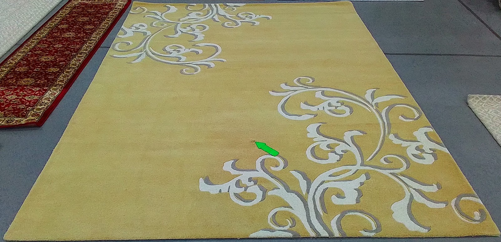 SOFT YELLOW 8′-0″ x 10′-0″ Hole in Rug, Reduced Price 1172803654 MSR4623A-8