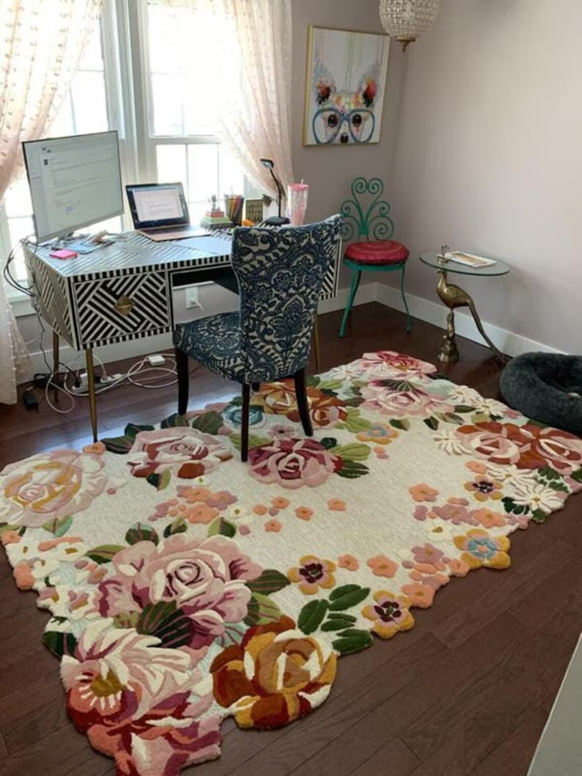 Aracelli Multicolored Irregular Shape Hand-Tufted 100% Wool Handmade Area Rugs