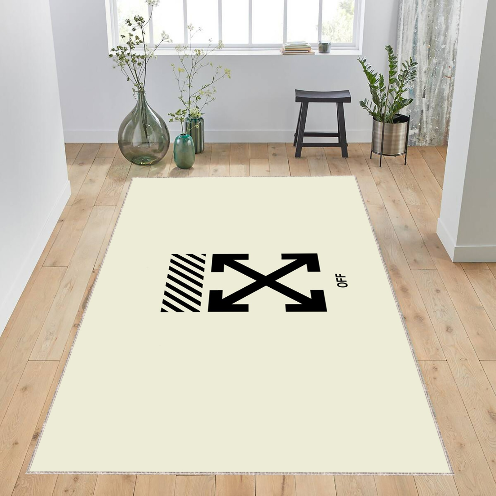 Off White, Offwhite, Street Fashion Decor Living Room Bedroom Shoes Mat Keep Off