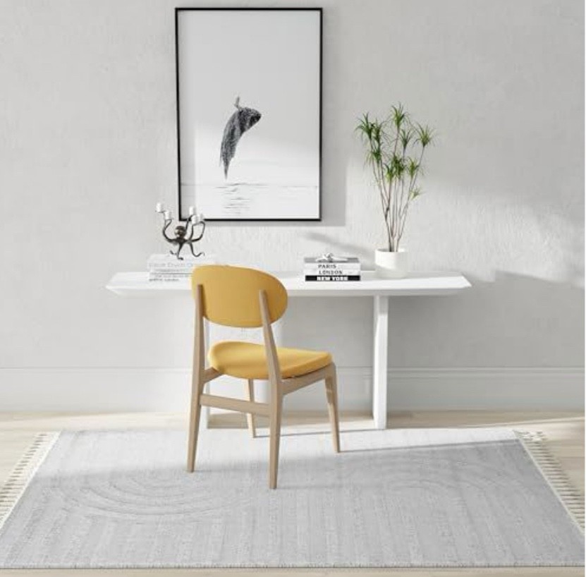 Gray Geometric Transitional Area Rug, 2’6″ Modern Decorative Accent Carpet