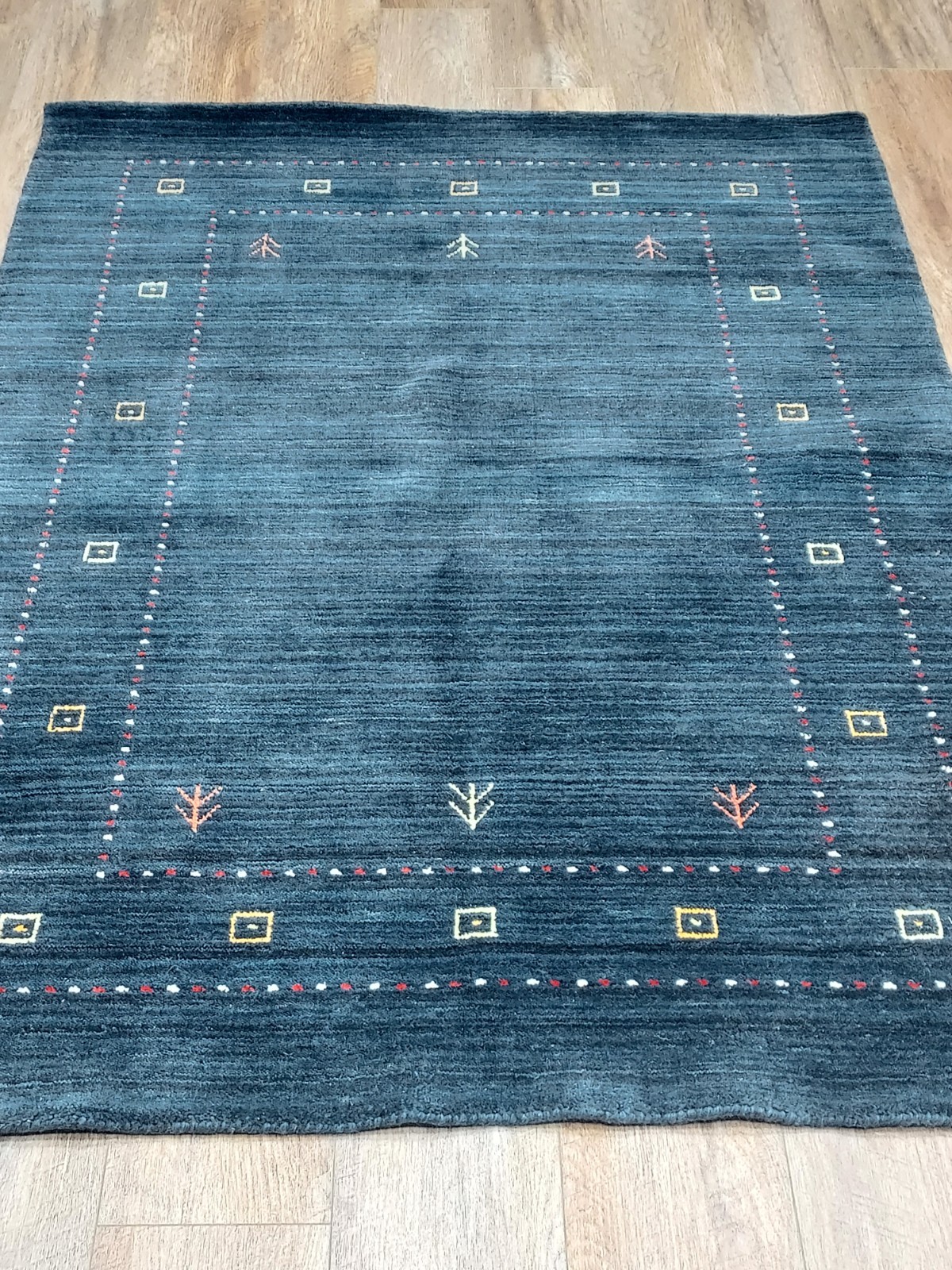 Turkish Bohemian Rug,Turkish Oushak Rug,Turkish Gabeh Contemporary Rug, 4×5.7 Ft