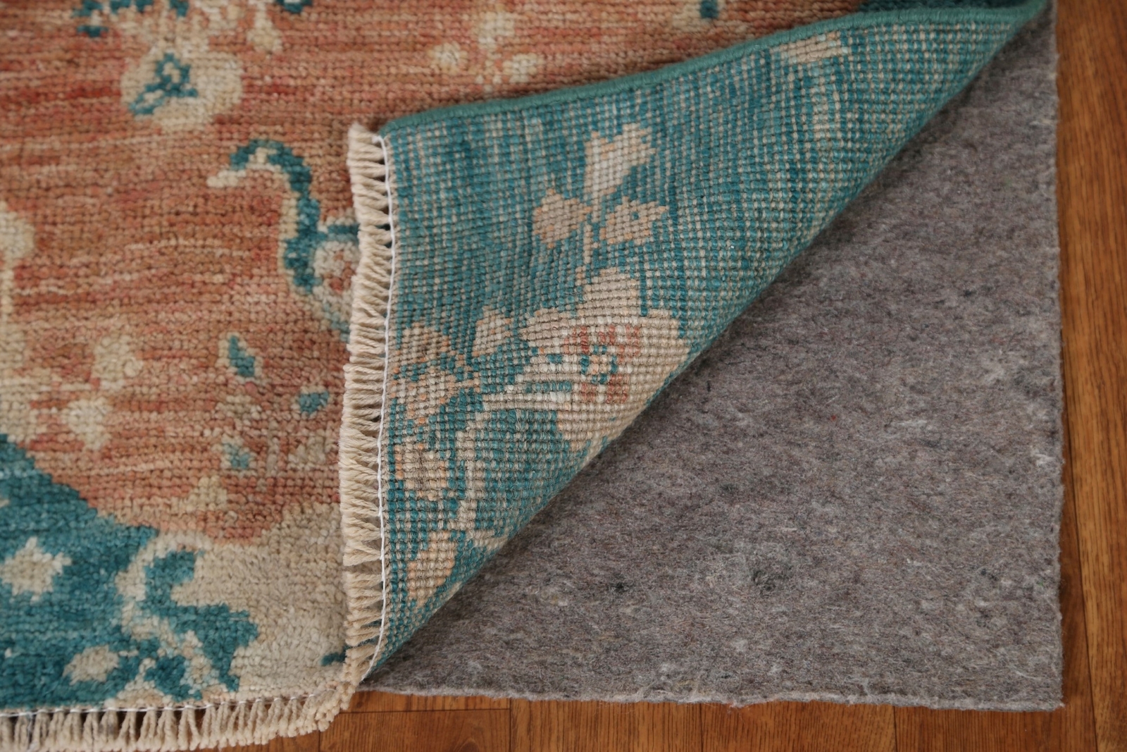 Animal Pictorial Art Deco Rust/ Teal Green Chinese Accent Rug 2×3 Handmade Rug