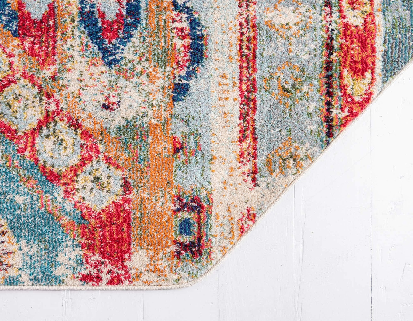 Unique Loom Sedona Collection Distressed Southwester Over-Dyed Vintage Area Rug