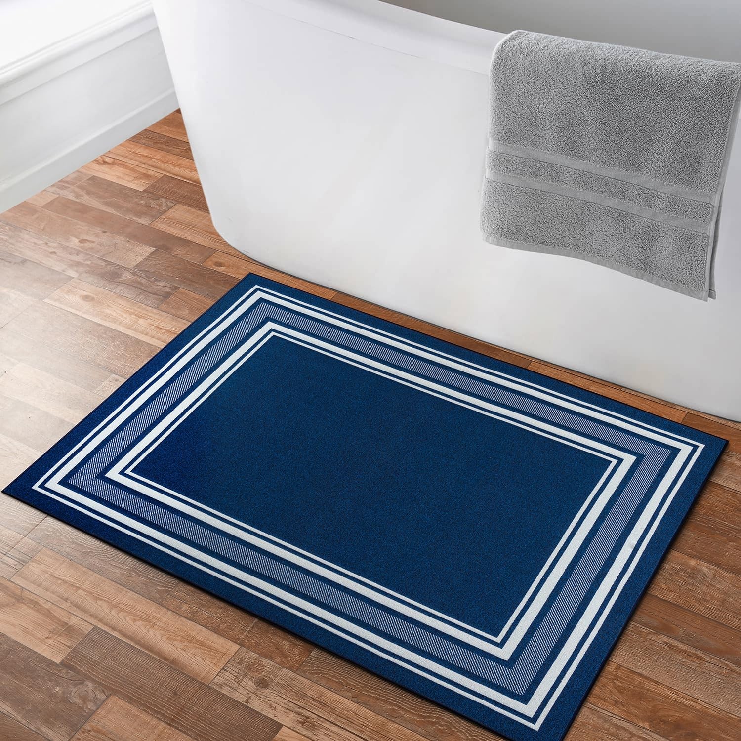 Luul Home Modern Bordered Non Slip Indoor Runner Rugs for Living Room 2×3 Area R