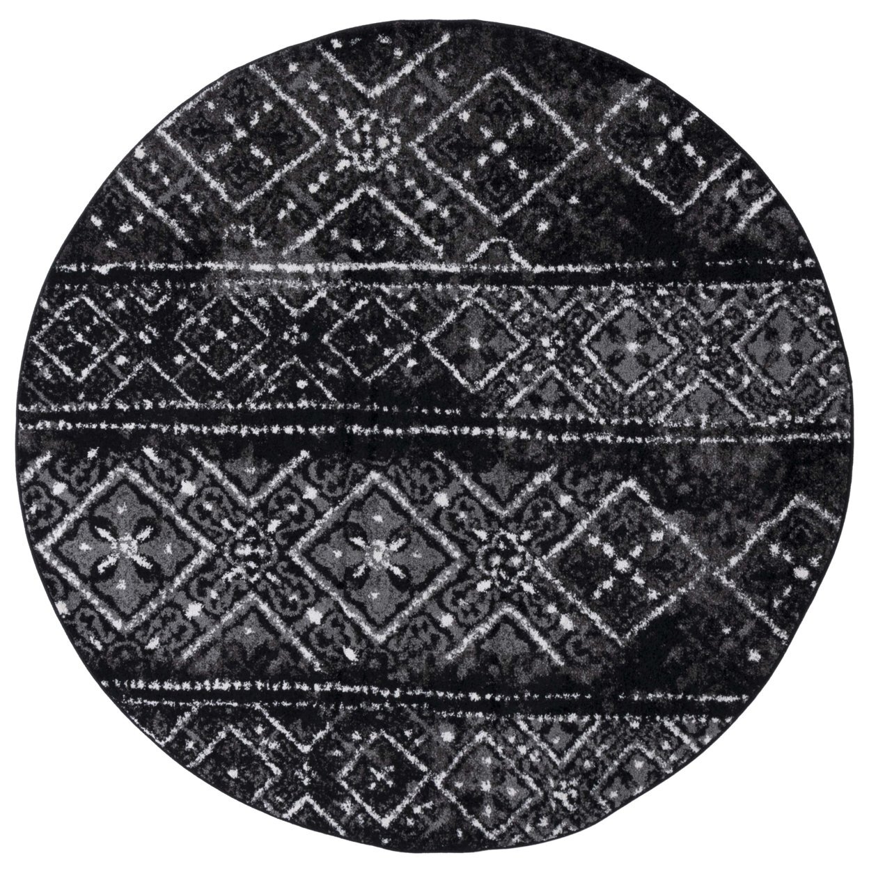 SAFAVIEH Adirondack Collection ADR111C Black / Silver Rug