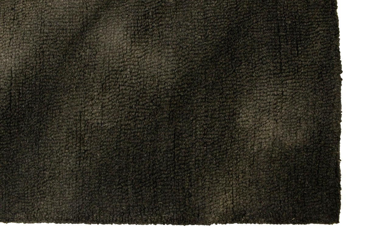 5×8 Charcoal Hand-Tufted Wool Rug Modern Tie-Dye Style Living Room Carpet