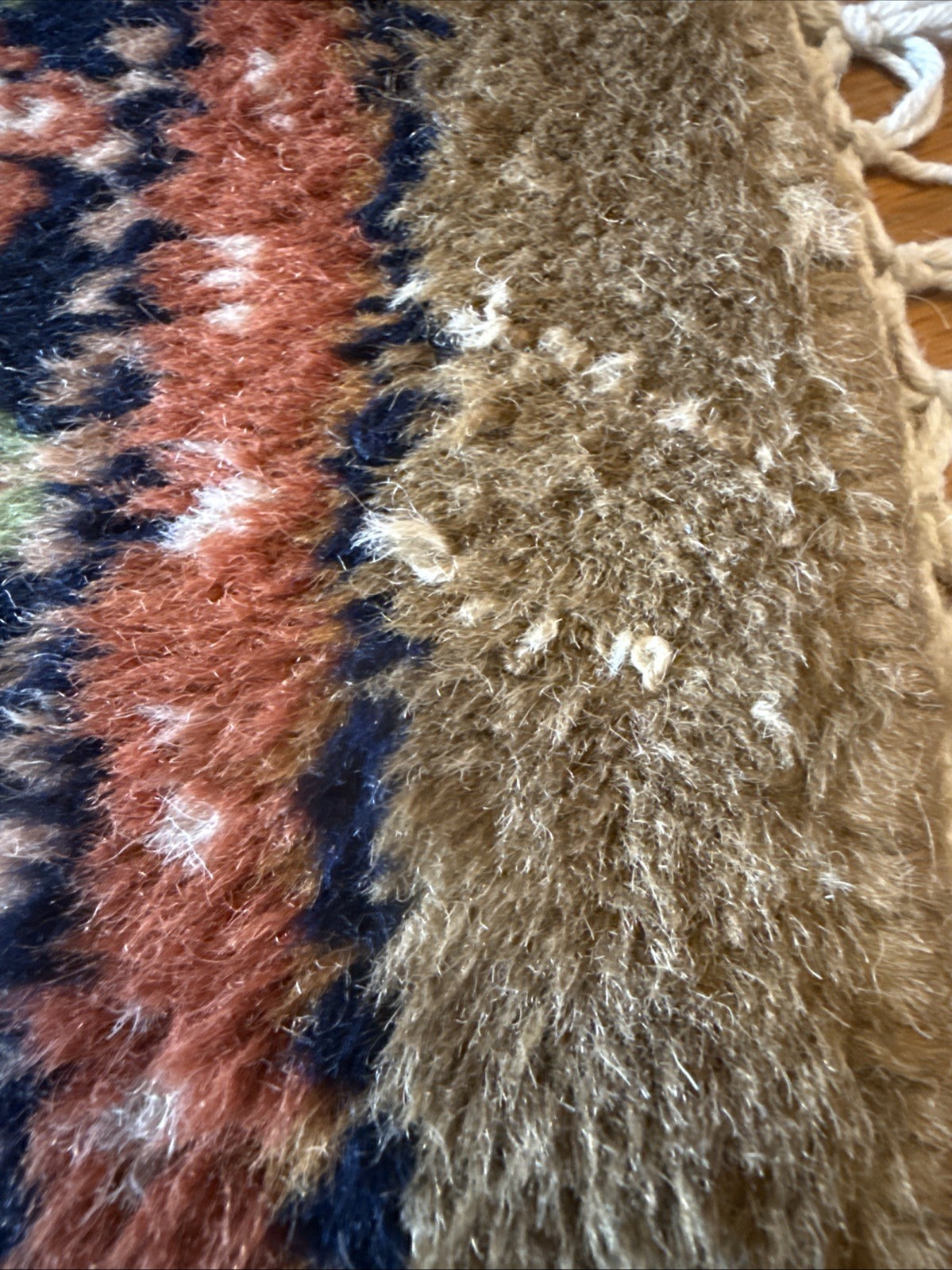 5ft ROUND MEIR Oriental Area Rug wool hand-knotted Ivory Black Green Brown Pink