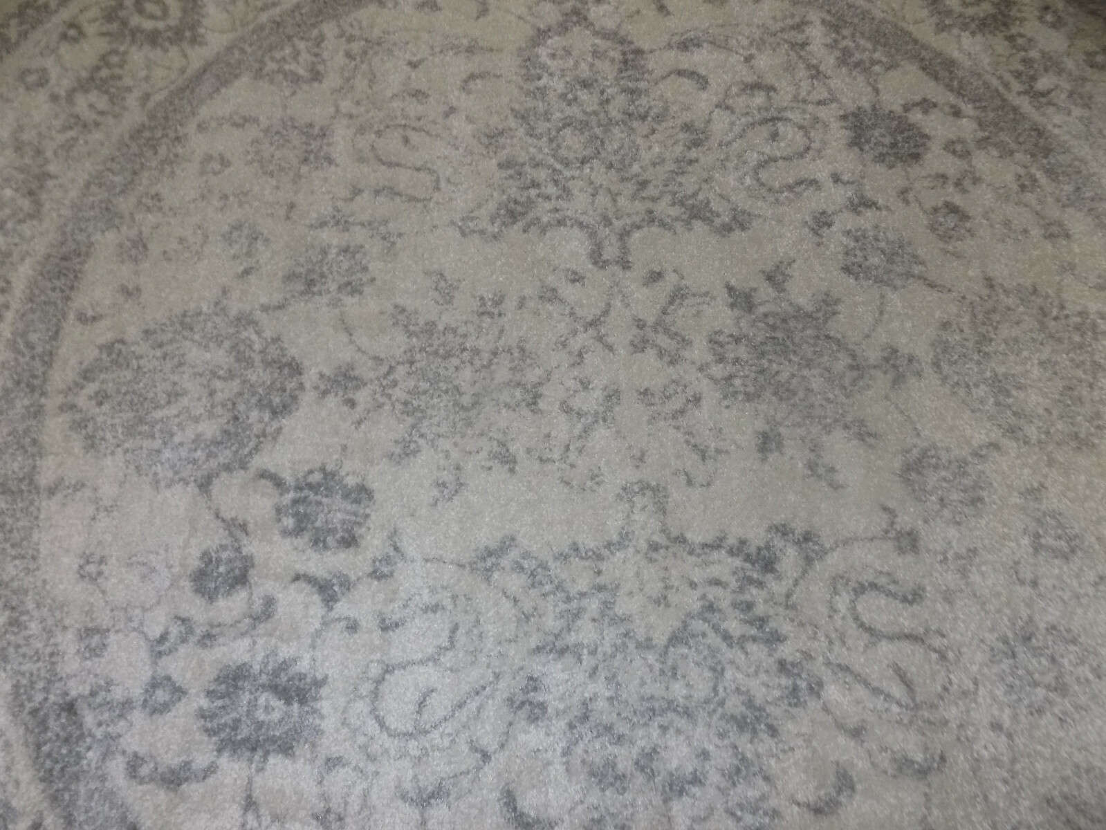 IVORY / SILVER 9′ X 9′ Stained Rug Reduced Price 1172596138 ADR109C-9R