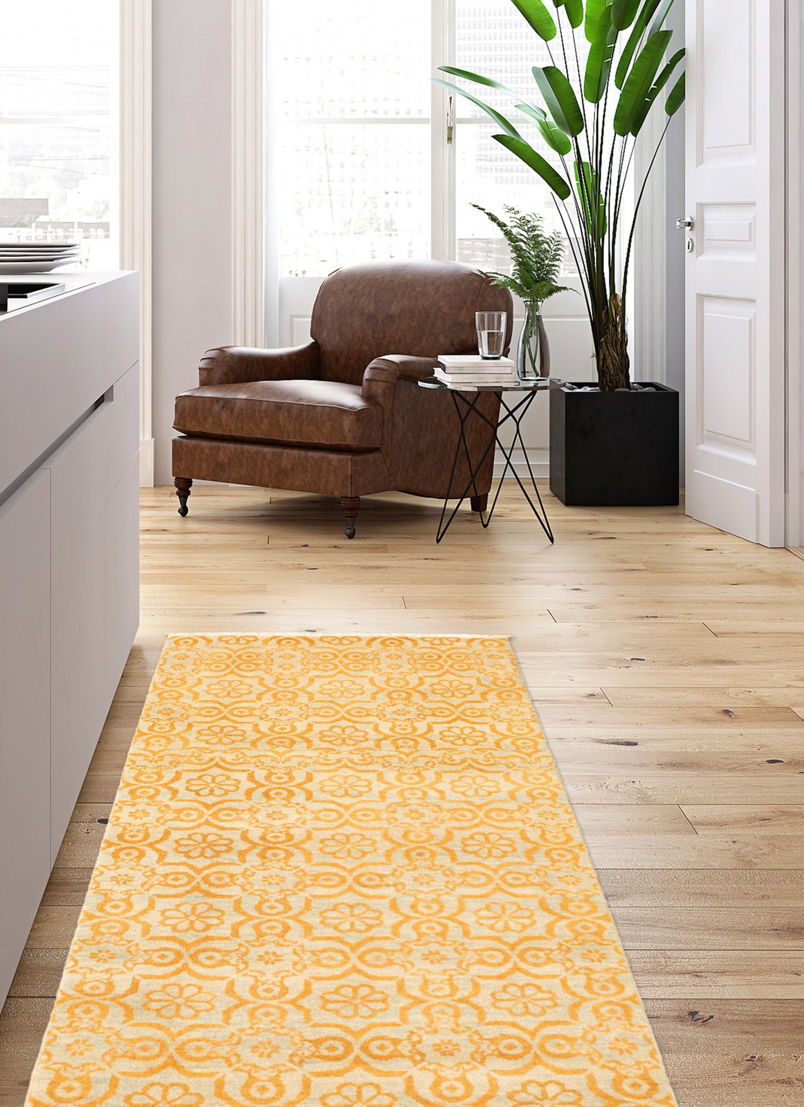 Hand Knotted Area Rug 2’9″ x 5’9″ Traditional Oriental Wool Carpet