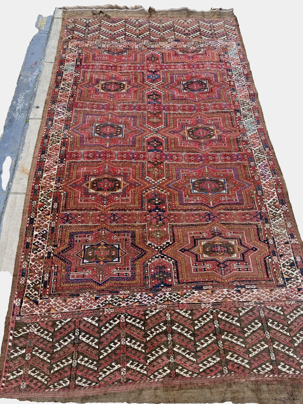 Auth: Ci 1850 Arabatchi Turkmen Main Rug Crivelli Salor Gul 5×10 Masterpiece