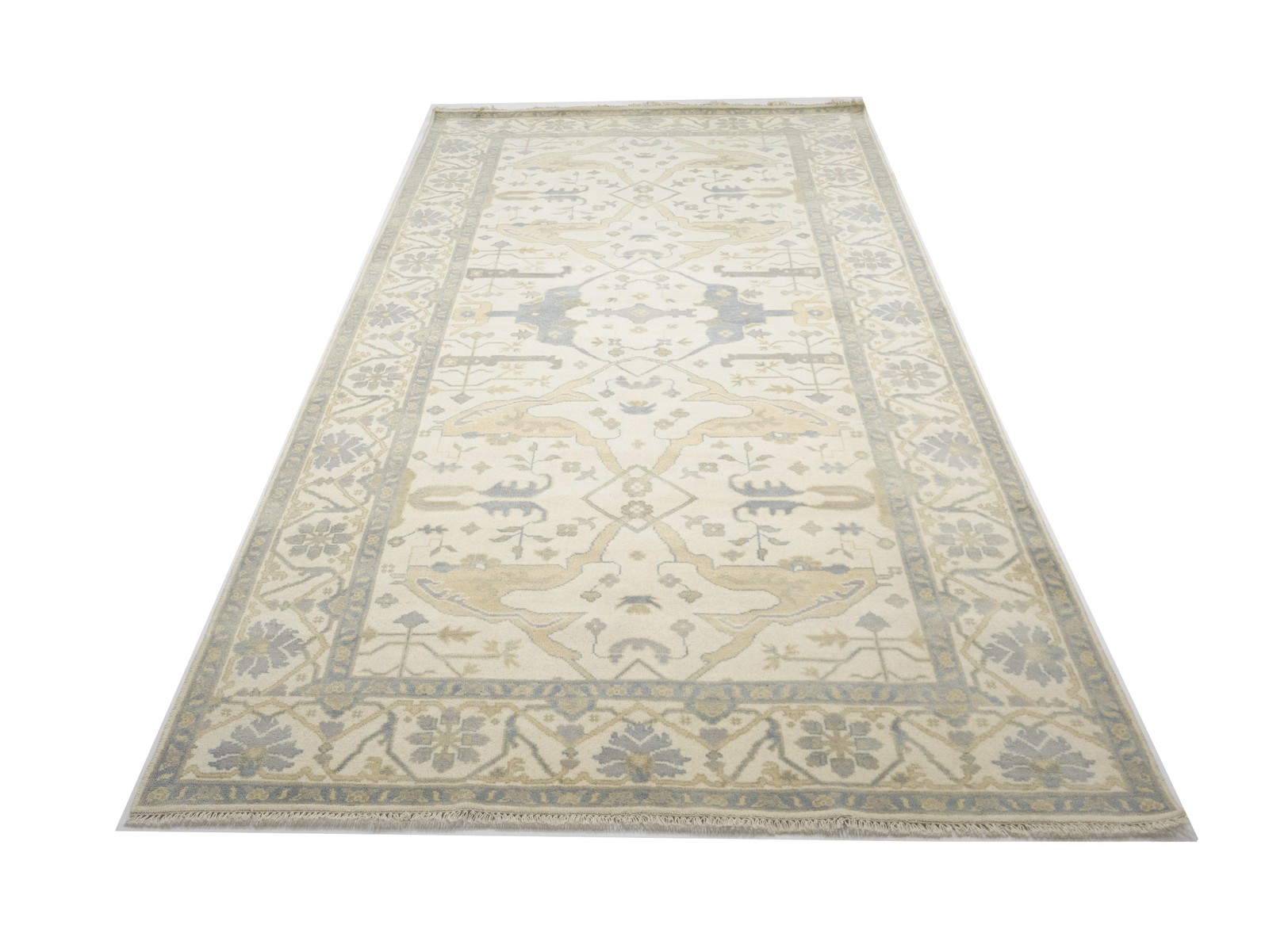 8X16 Handmade Oushak Oriental Rug Floral Design Home Hallway Decor Carpet