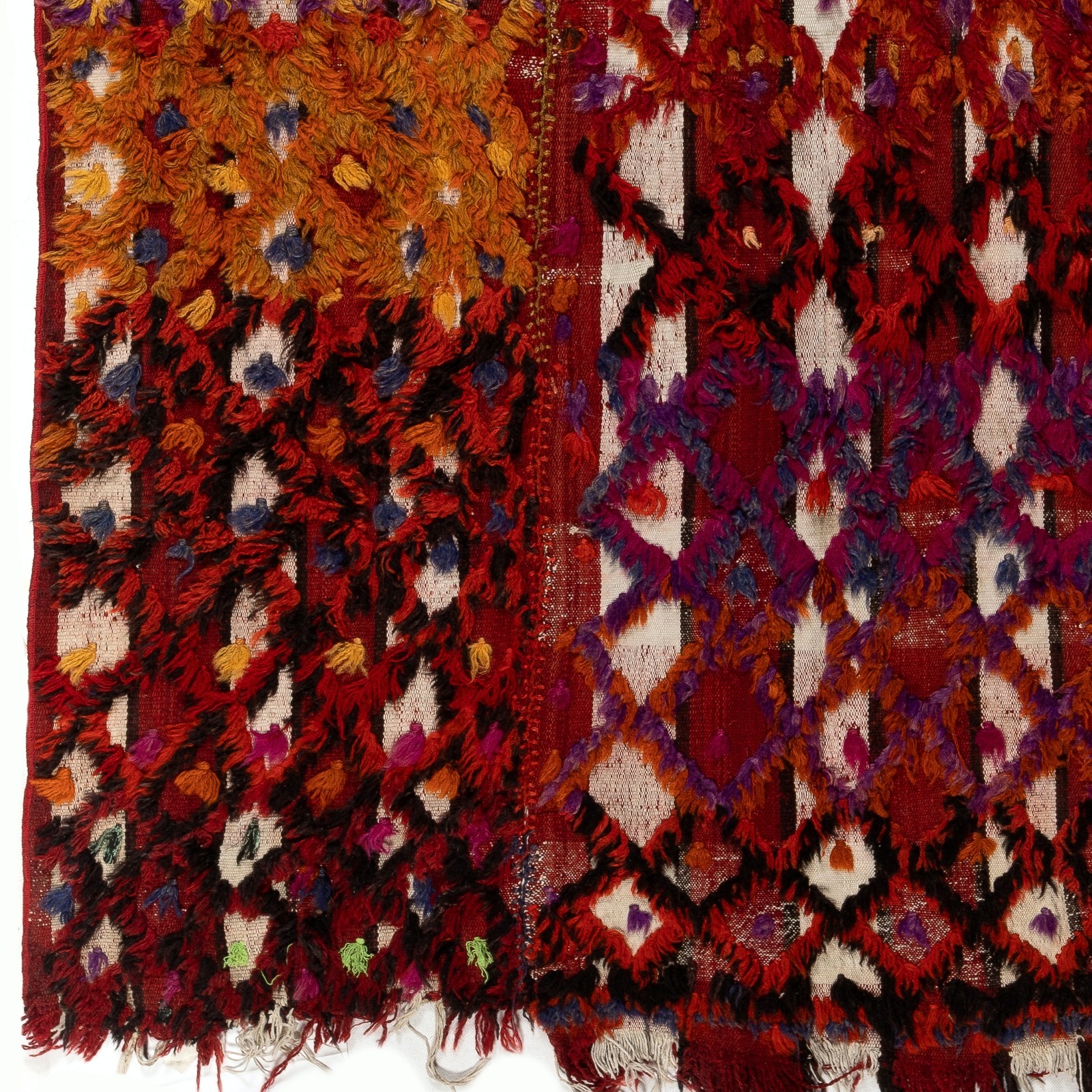 4.3×6 Ft Hand-woven Vintage Central Anatolian Kilim (Flat-weave)