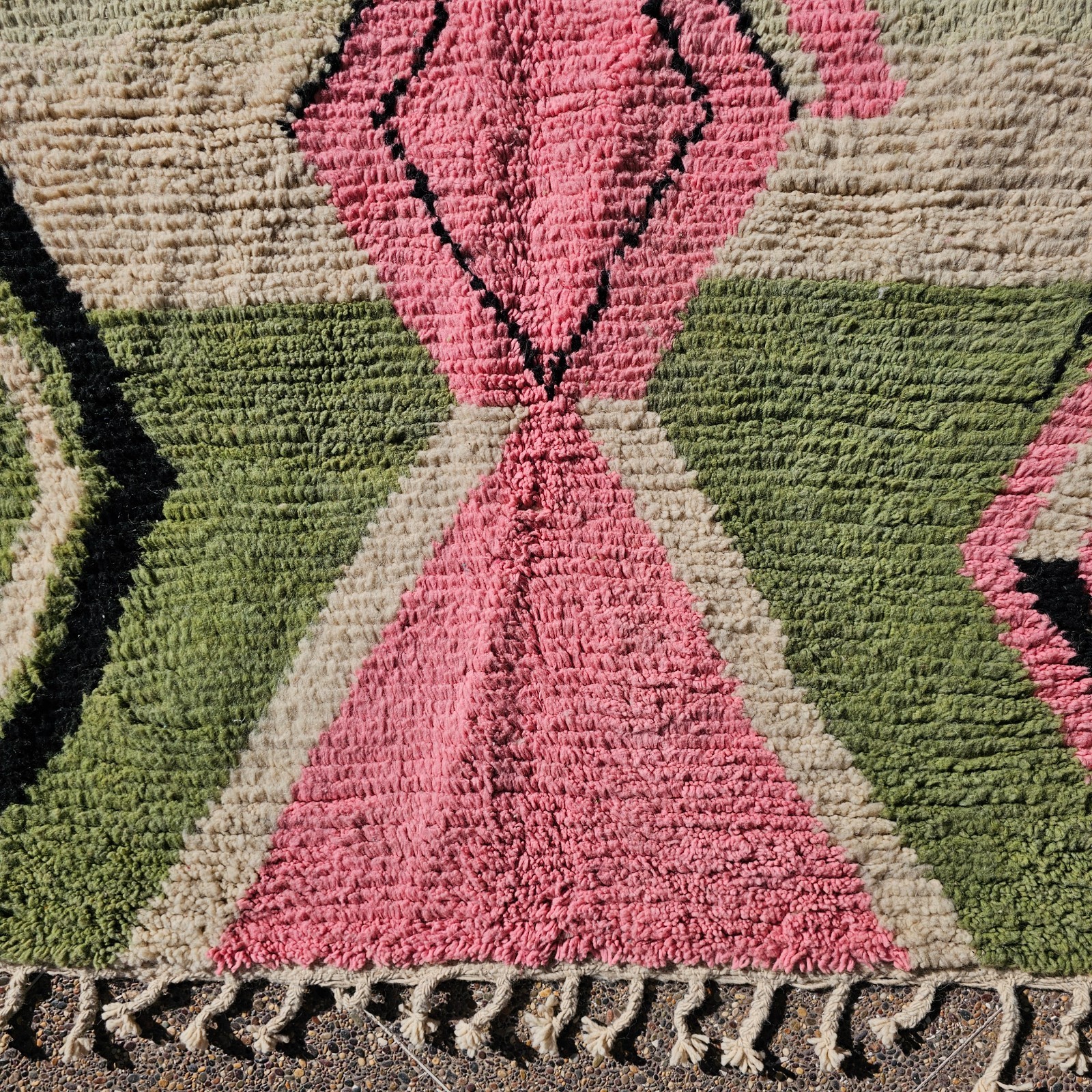 Pink and Teal Moroccan Rug 5×8 Colorful Boujad rugs Boho Chic Bedroom Carpet