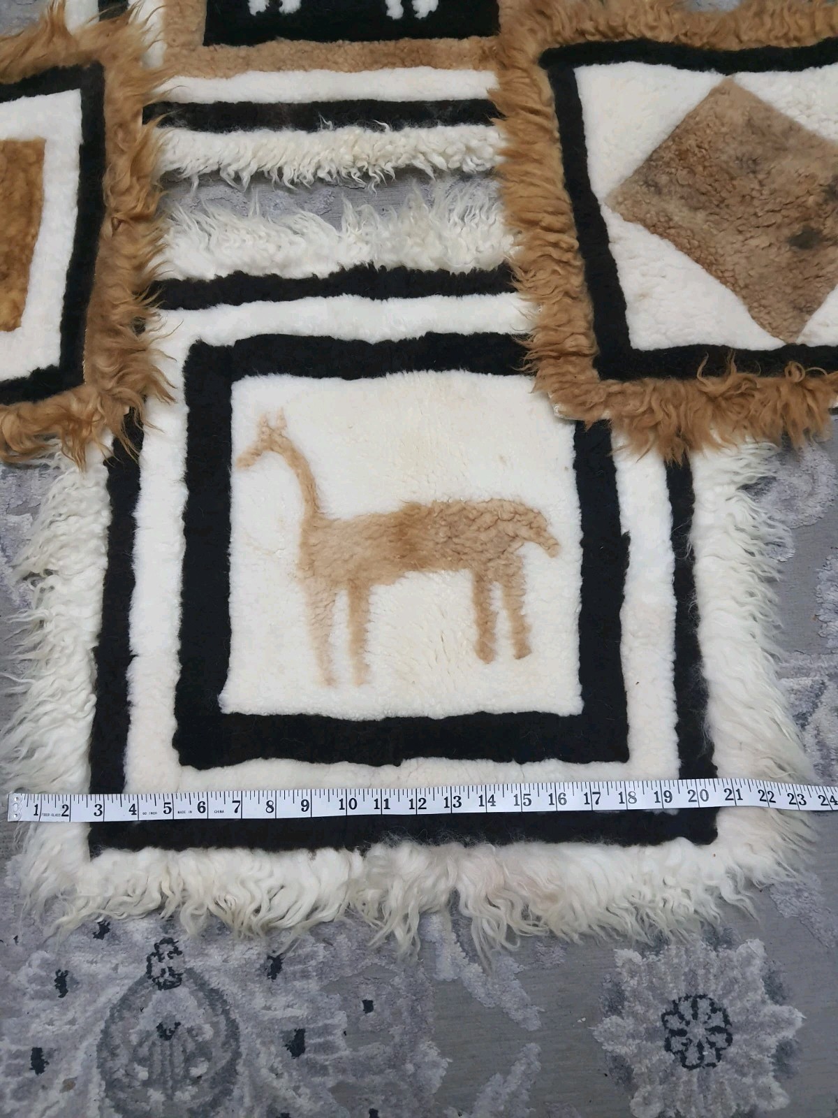 Alpaca Fur Square Rugs
