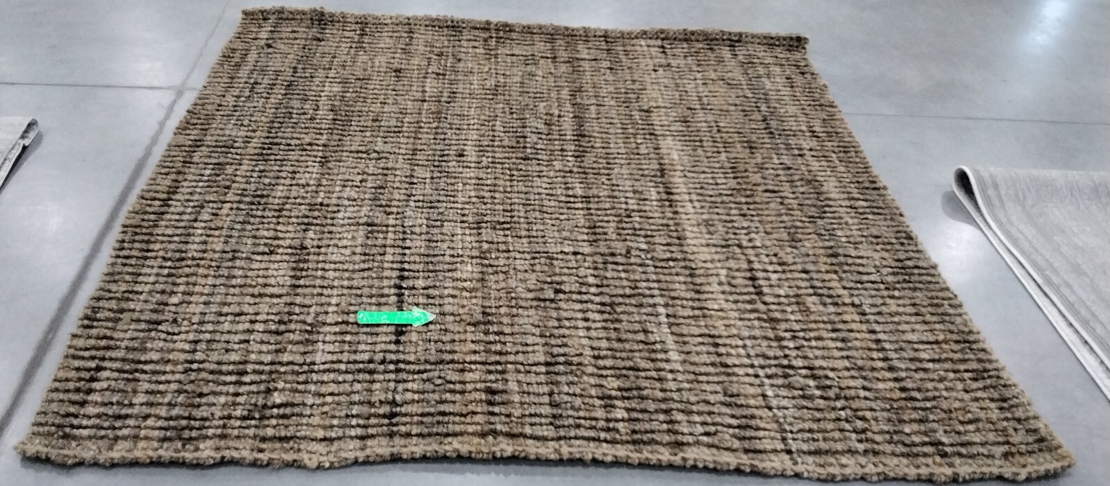NATURAL 7′ X 7′ Square Broken Thread Rug, Reduced Price 1172748520 NF447A-7SQ