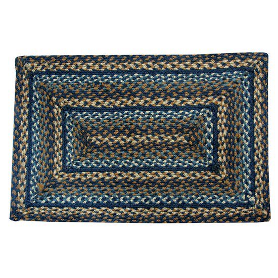 Denim Braided Area Rug By IHF Rugs. Oval & Rectangle. Many Sizes.