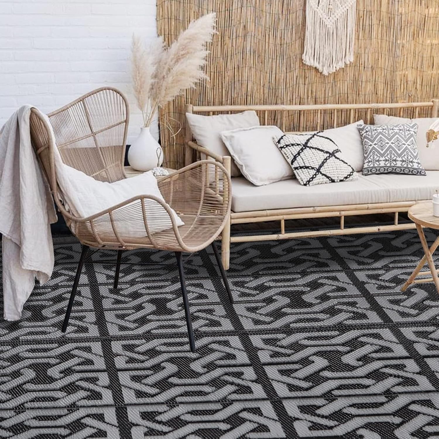 Reversible Mats, Plastic Straw Rug, Modern Area Rug, Large Floor Mat and Rug …