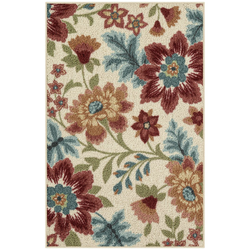 Fade & Stain Resistant Area Rug With Skid-Resistant Latex Backing, 2’6″X3’10”