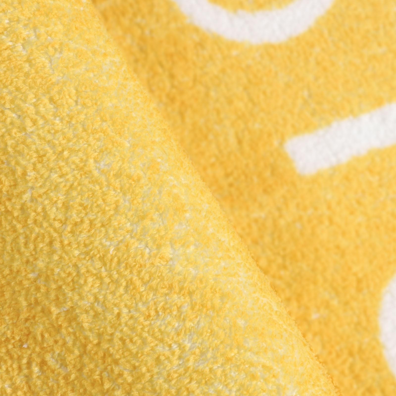 Topotdor Round ABC Area Rug,63 Inch Soft Floor Carpet,Yellow | Washable Alpha…