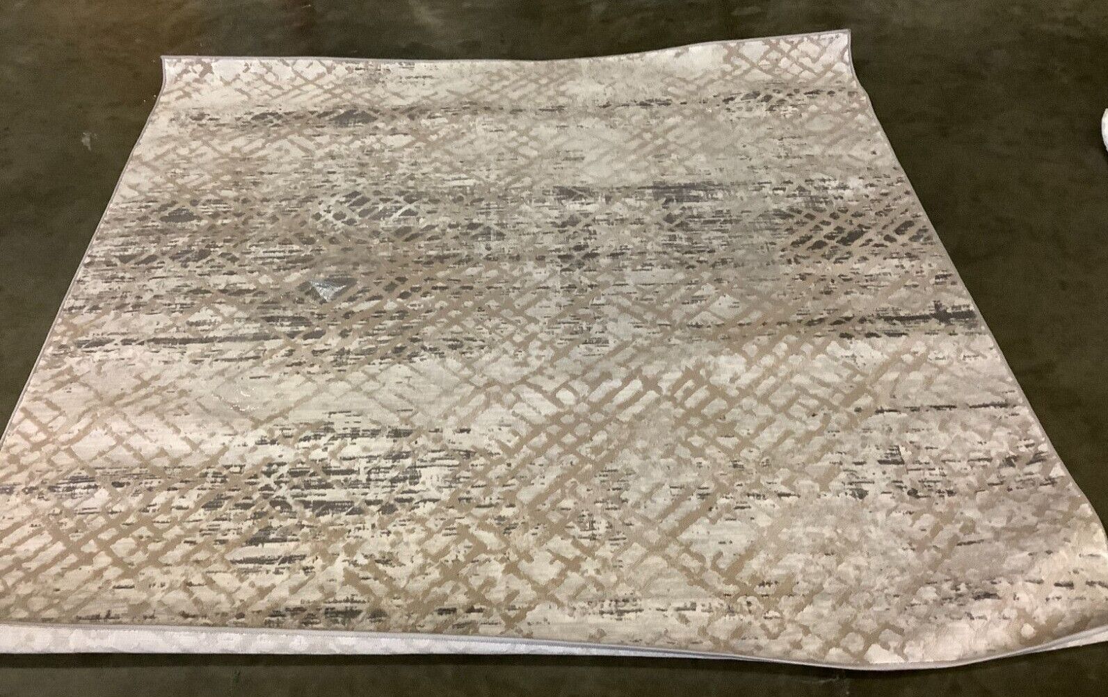 BEIGE 6′-7″ X 6′-7″ Square Flaw in Rug, Reduced Price 1172667356 ALA275J-7SQ