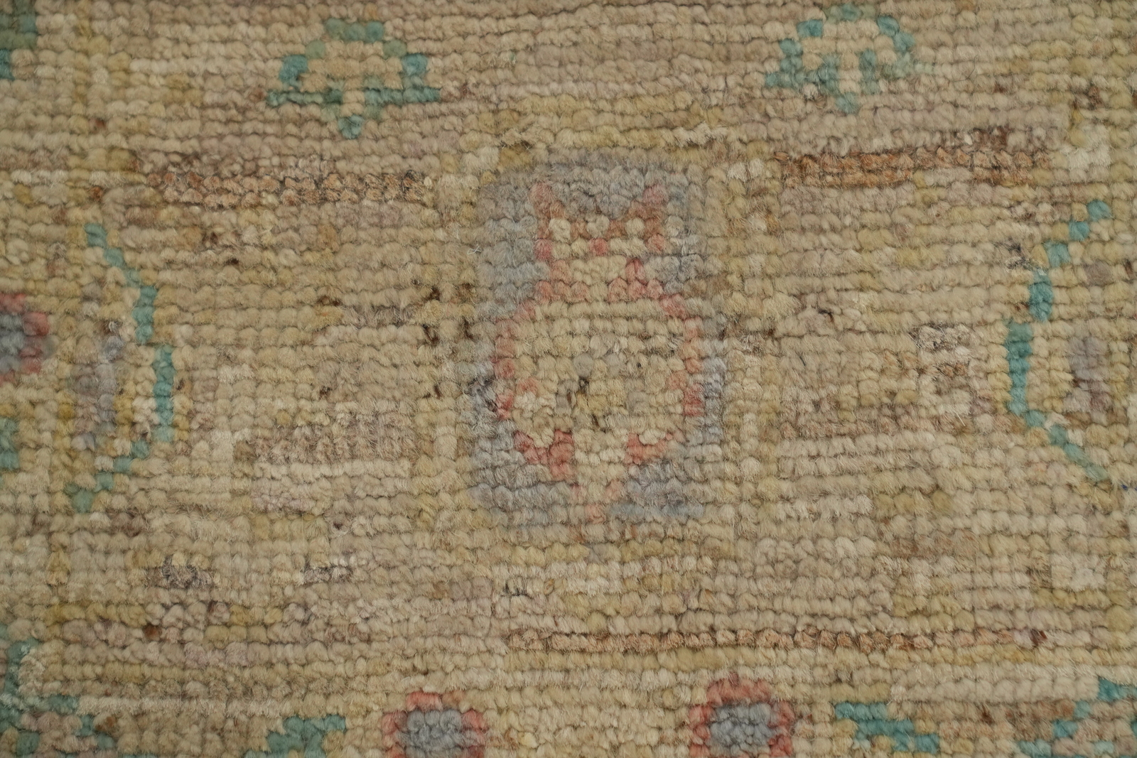 Vegetable Dye Traditional Oushak Turkish Handmade Rug 2×3 ft Foyer Sized Carpet