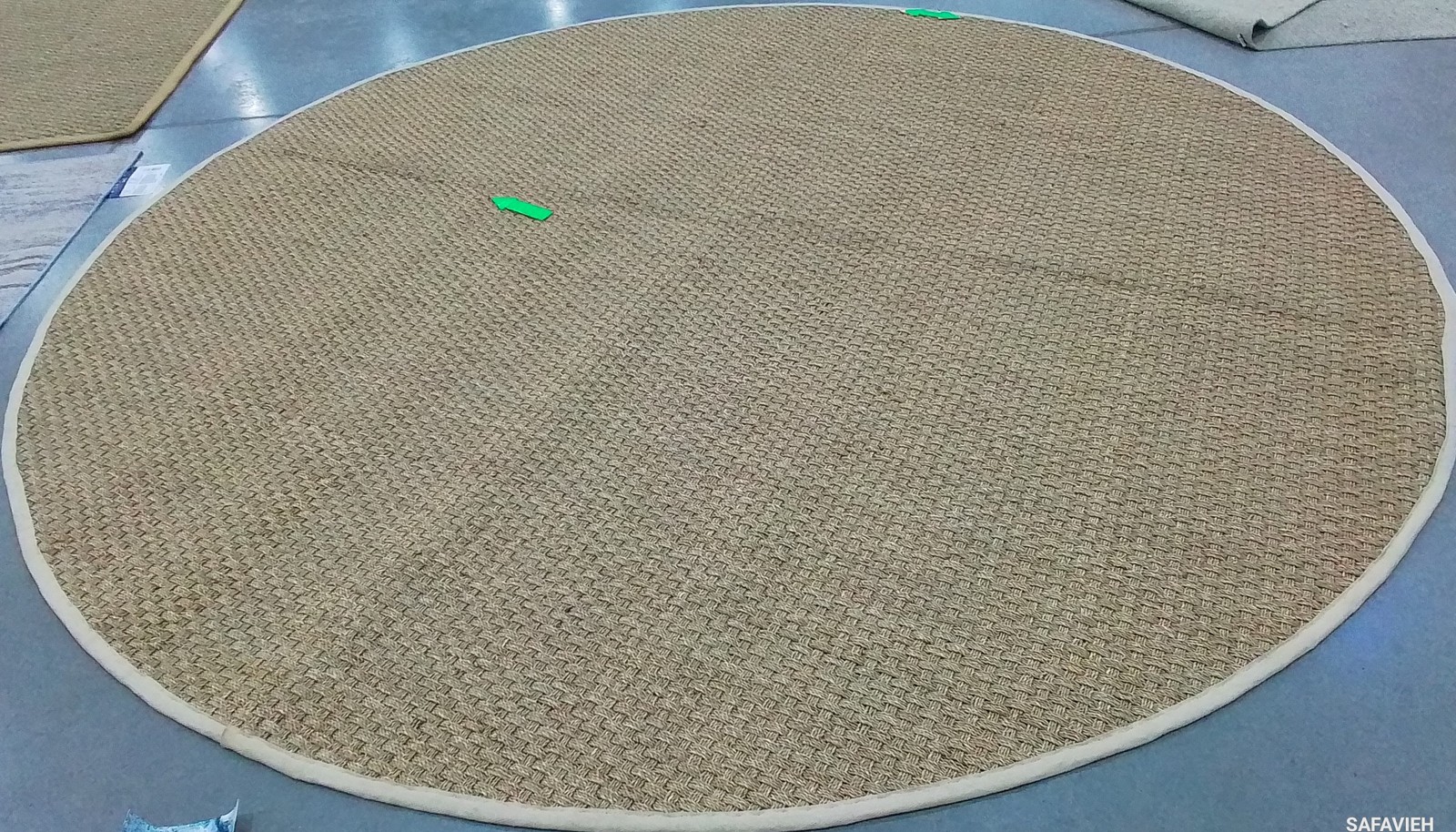 NATURAL/IVORY 10′-0″ x 10′-0″ Back Stain Rug Reduced Price 1172799591 NF114J-10R