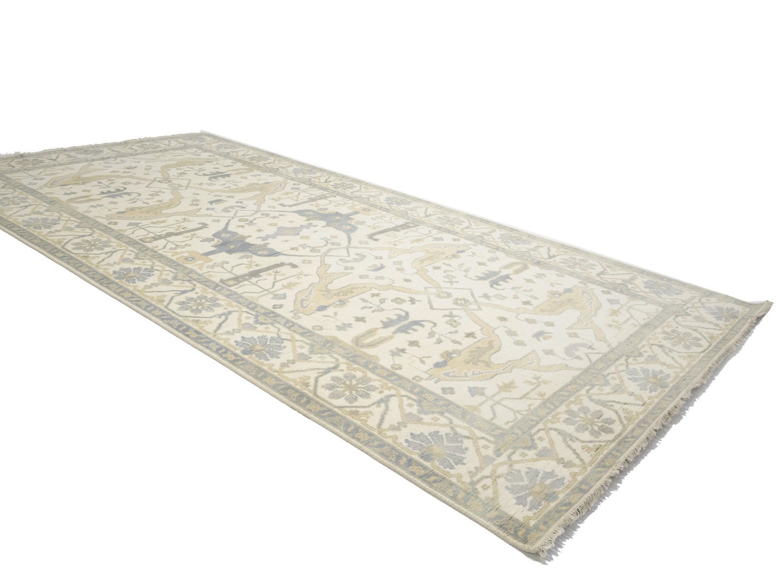8X16 Handmade Oushak Oriental Rug Floral Design Home Hallway Decor Carpet