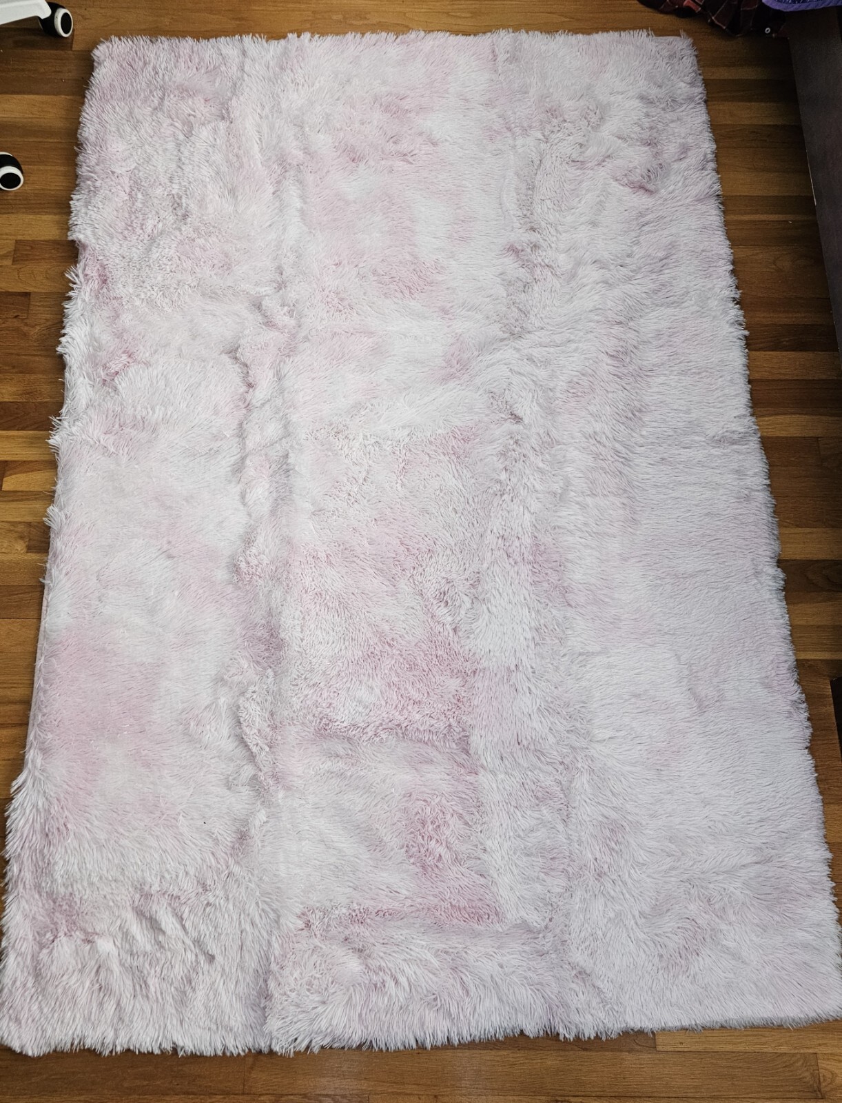 Microfiber Plush Shag Area Rug W/ Memory Foam Cushion Non Slip Backing 4’x6′ New