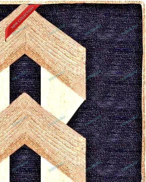 4 x 7 Feet Indian Handmade Jute Area Rugs Hand Woven Boho Carpet