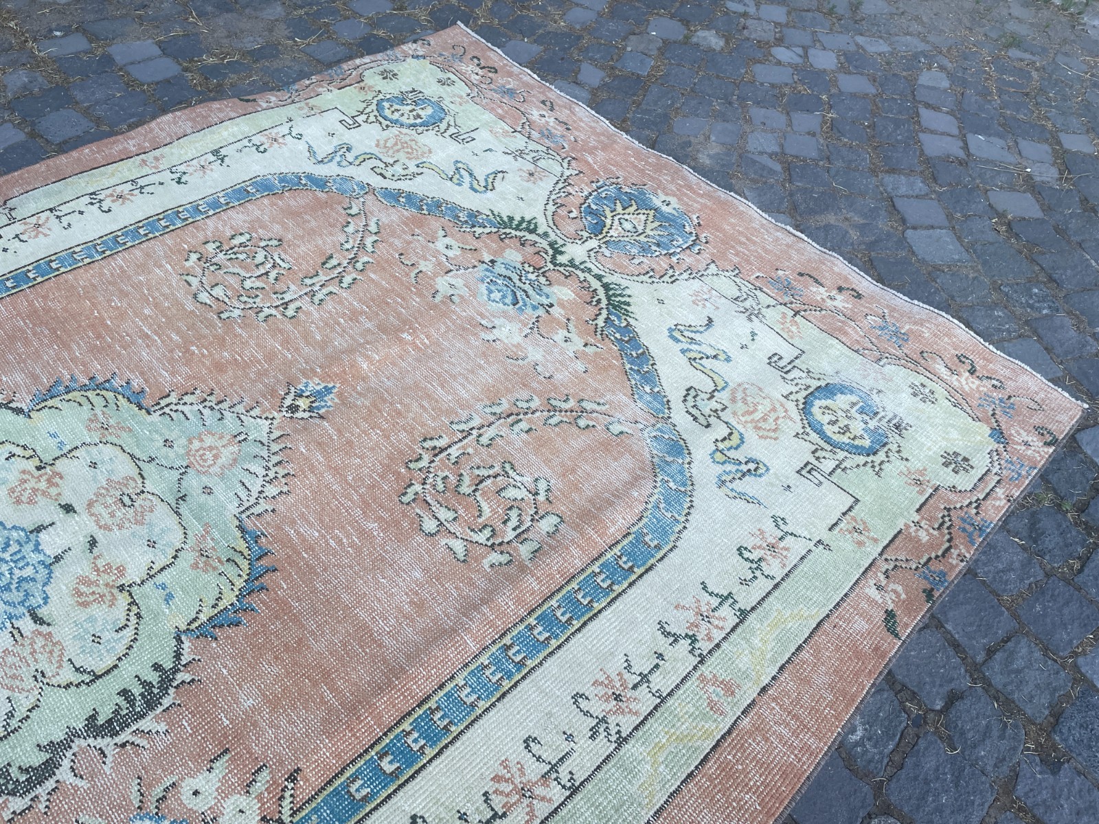 Turkish Vintage Rug, Handmade Wool Rug, Bohemian Large Rug, Home 5,7 x 10, ft