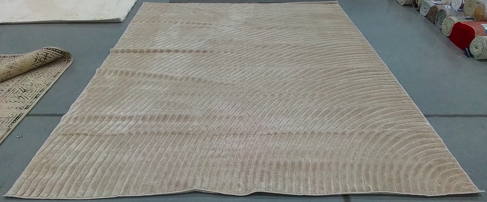 BEIGE 9′-0″ x 12′-0″ Back Stain Rug, Reduced Price 1172795018 SLE664B-9