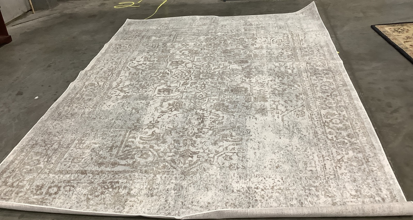 IVORY TAUPE 9′-0″ x 12′-0″ Binding Stain Rug, Reduced Price 1172683746 EVK256E-9
