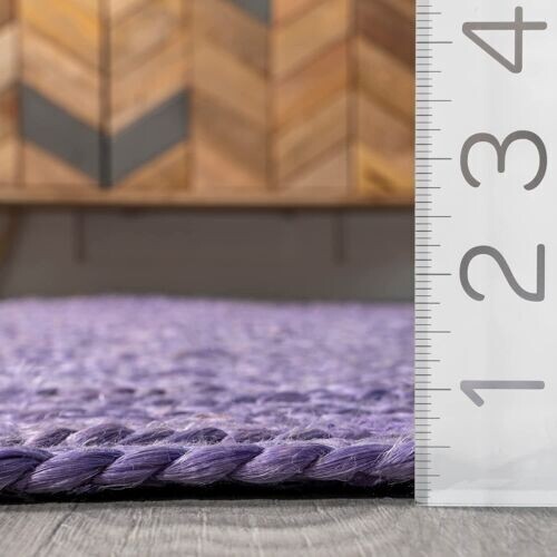 Area Rugs 100% jute braided handmade rug carpet Rustic Look Modern Floor Mat