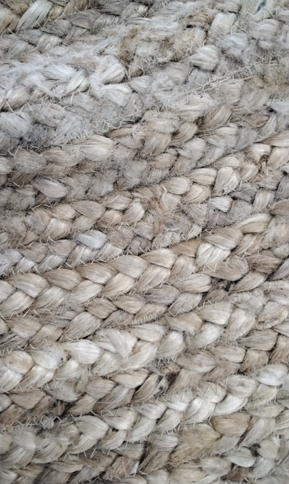 NATURAL 9′ X 9′ Round Broken Thread Rug, Reduced Price 1172723110 CAP252A-9R