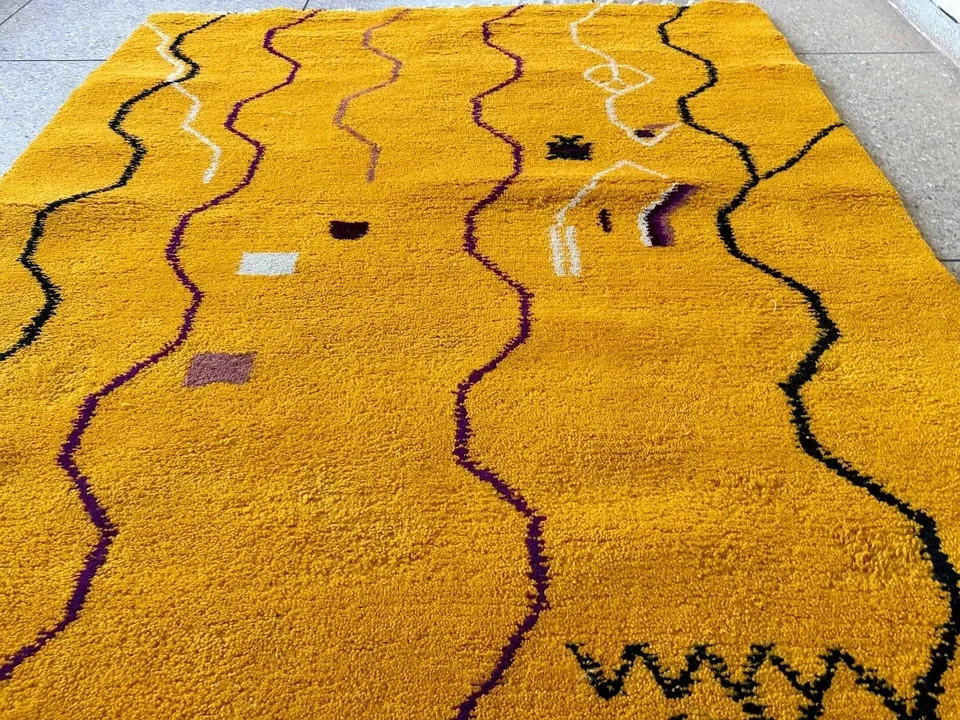 Latest Hand knotted, Beni Ourain rug, 100% soft wool Bathroom living room kitche