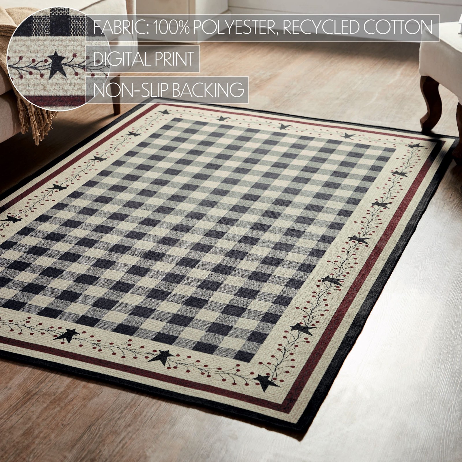 VHC Brands Pip Vinestar Indoor/Outdoor Rug Rect 48×72