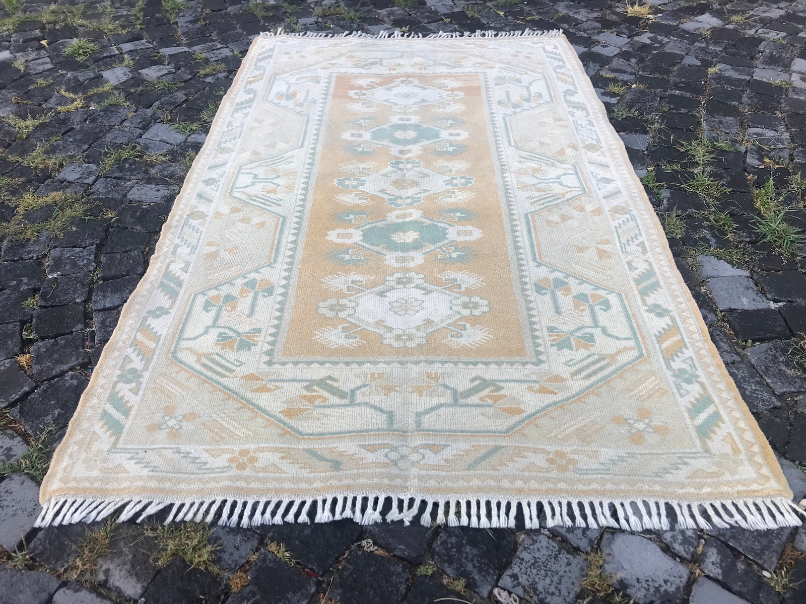 Handmade Rug Turkish Area Rug Vintage Rug Oushak Rug Antique Rug Bohemian Rug