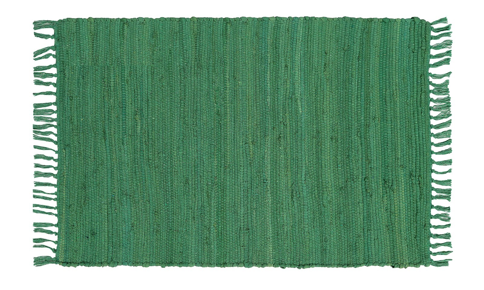 Handcrafted Vibrant Cotton Rug 24X36″ – Washable, Reversible, With Tassels 2’x3′