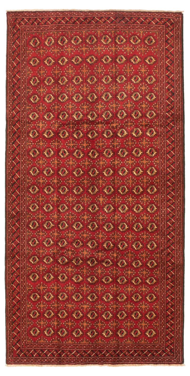 Vintage 5’2″ x 10’3″ Traditional Hand Knotted Vegetable Dye Wool Area Rug