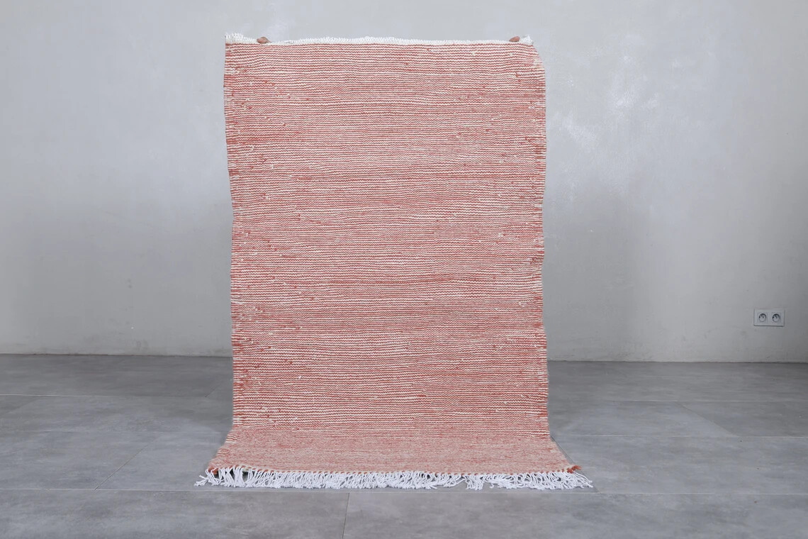 Moroccan pink rug 3.1 x 5.2 Feet berber area rug – Tribal Morocco rug – Pink rug