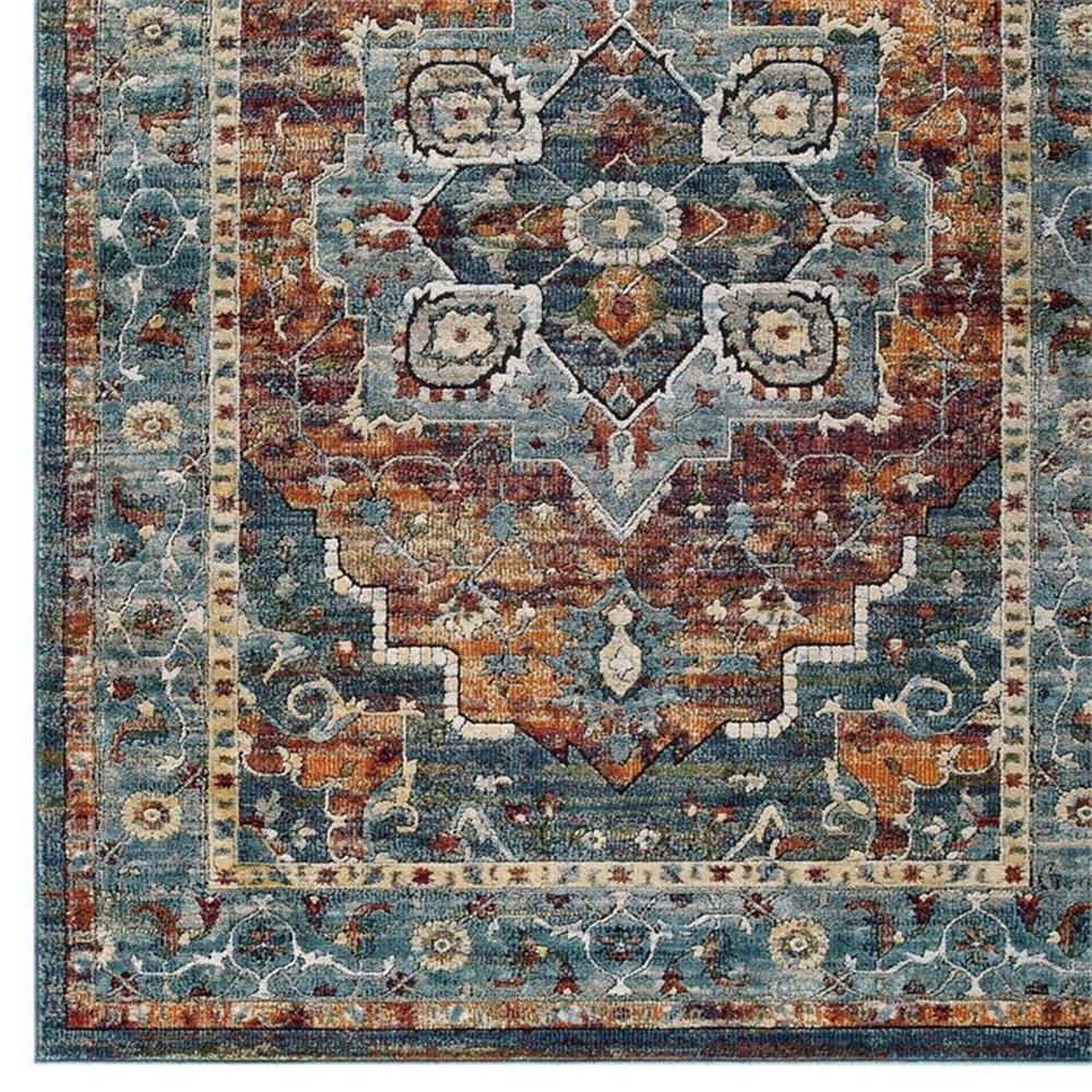 Modway Tribute 63×90.5″ Diantha Floral Medallion Area Rug – Multi-Color