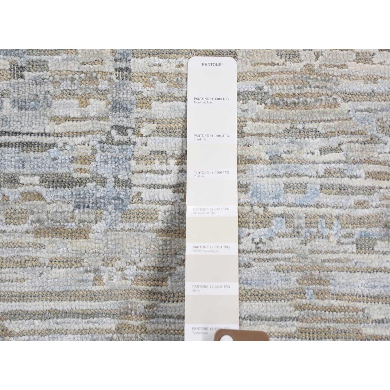 12’x15’1″ THE PASTEL COLLECTION,Oversized Silk Textured Wool Oriental Rug R59262
