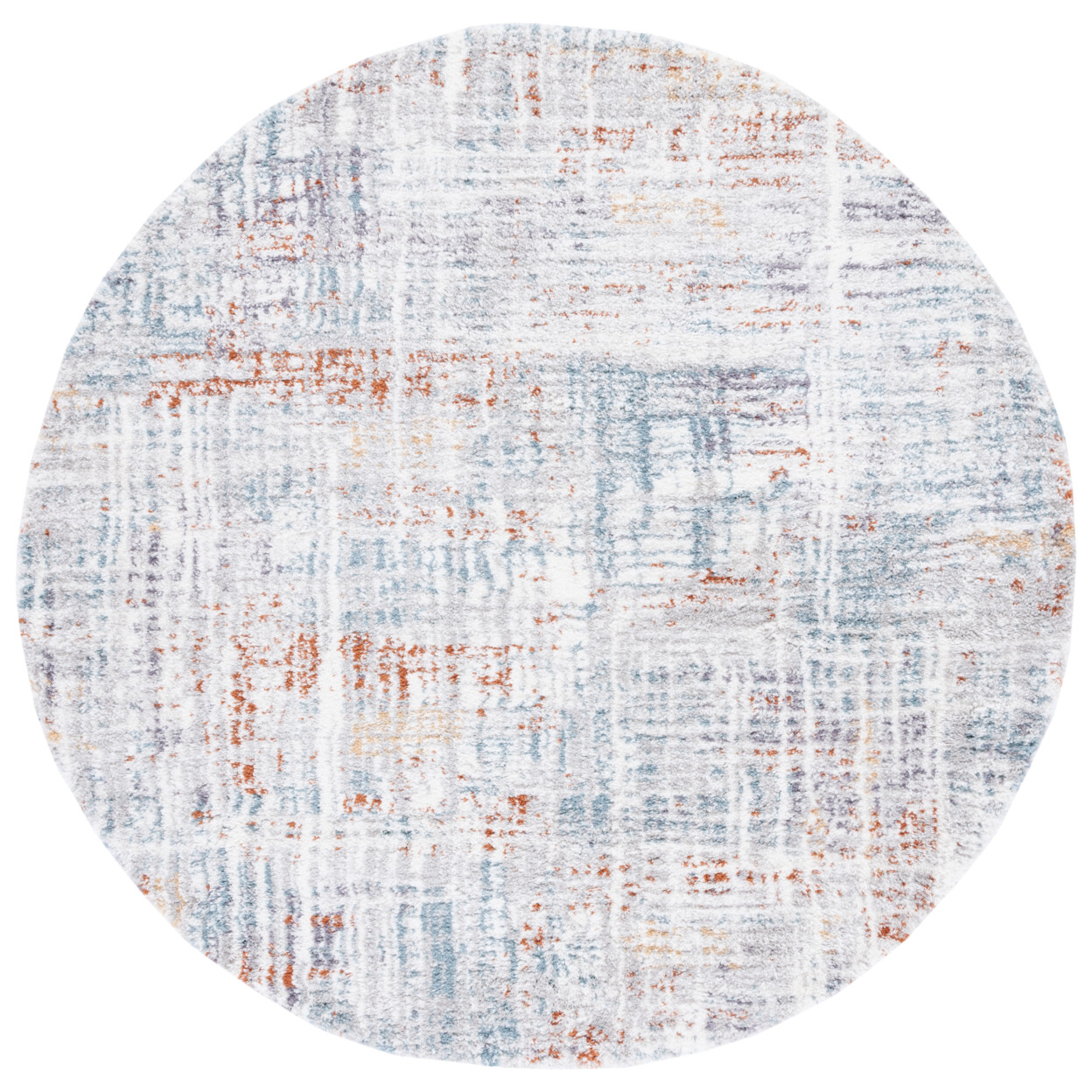 SAFAVIEH Berber Shag BER569A Blue Rust / Ivory Rug