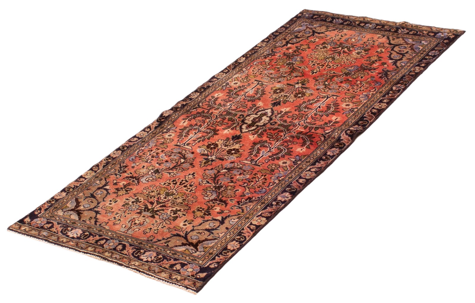 Traditional Vintage Hand-Knotted Area Rug 2’11” x 6’8″ Oriental Wool Carpet