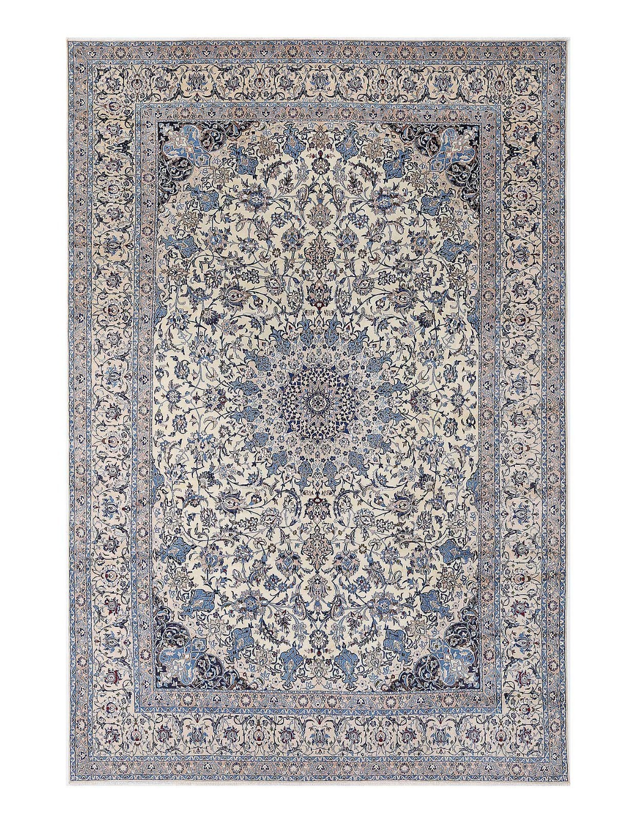 Navy Blue Color Fine Hand-Knotted silk & wool Rug 10’7” X 15’1”