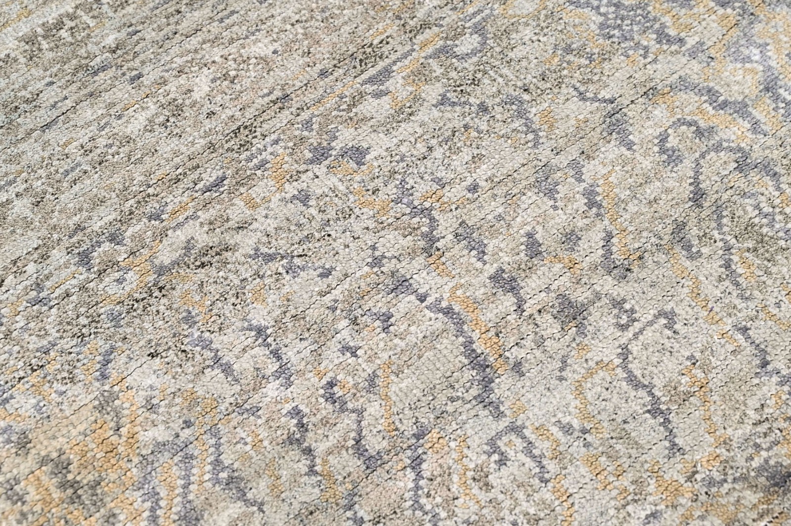 2’3”x9’11” Runner Hand Knotted Wool Celedon Oushak Modern Rug